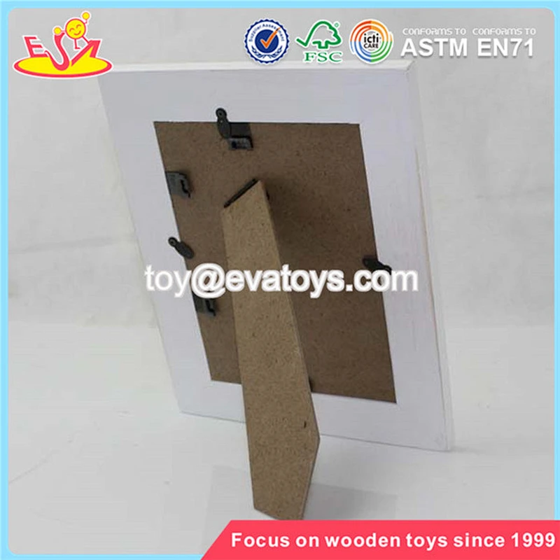 Wholesale new fashion beautiful white wooden craft photo frame W09A031