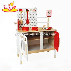 Nuevo diseño educativo de juguete de madera de cocina para niños W10C035