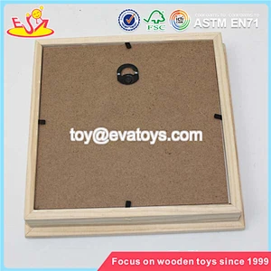 Wholesale brand new white simple household wooden picture frame W09A016