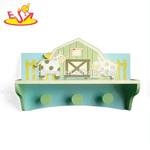 wholesale household wooden coat hooks for kids W09B089