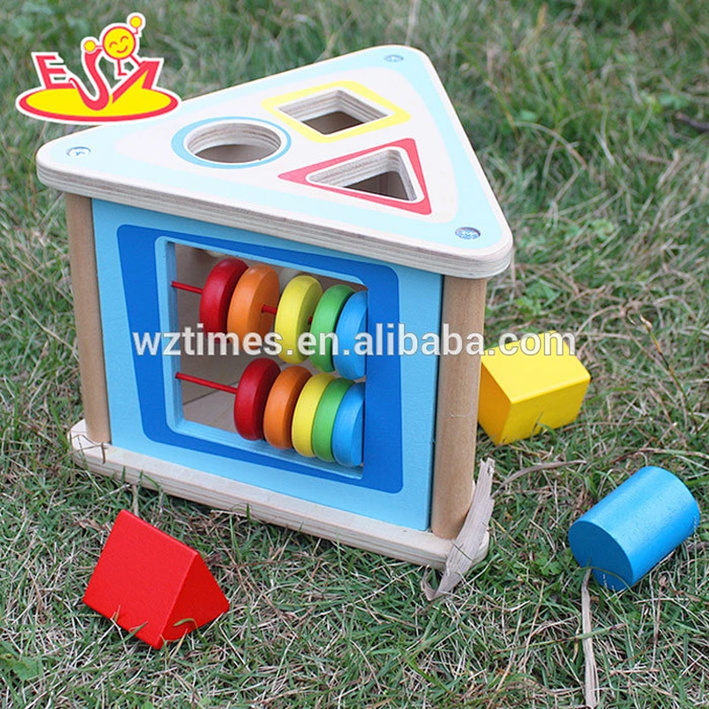 Wholesale blocks recognition wooden puzzle box for kids W12D037