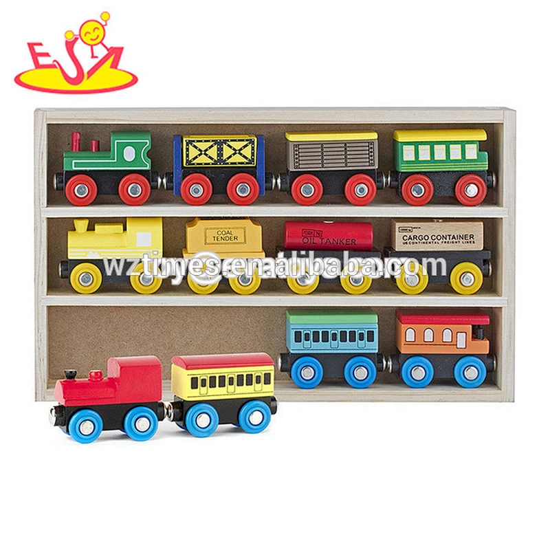 12pcs/wooden multi-color mini car models toys for children W04A378