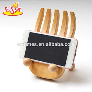 2018 wholesale hot sale wooden hand phone holder W02A166