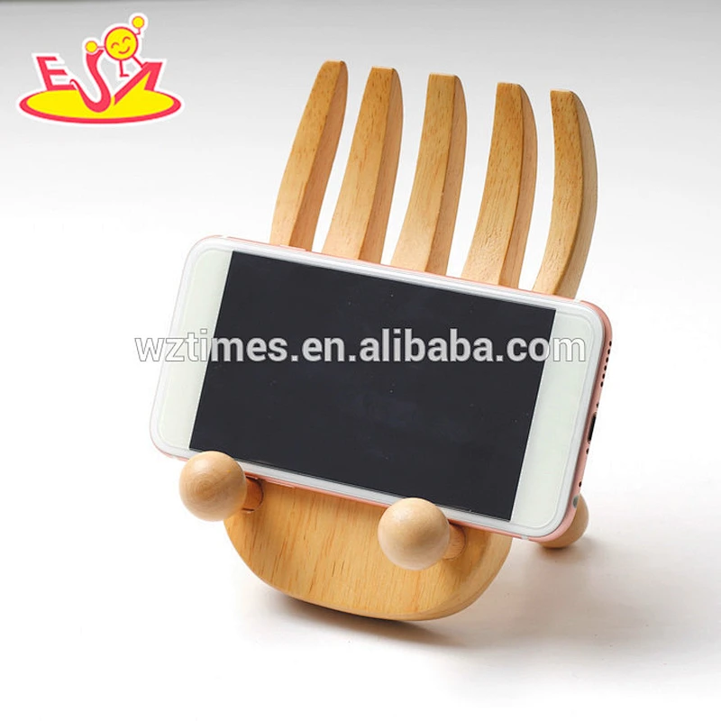 2018 wholesale hot sale wooden hand phone holder W02A166