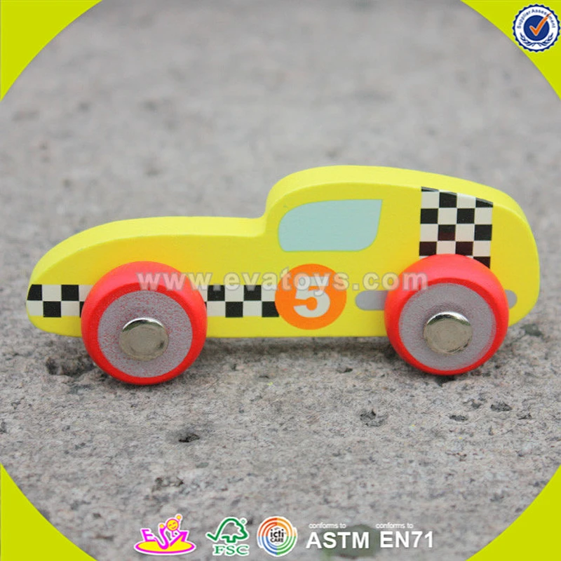 wholesale brand new hot wooden sport car toy for kids,Fashion 3d wooden toy sport car for kids,Mini sport car baby toy W04A128