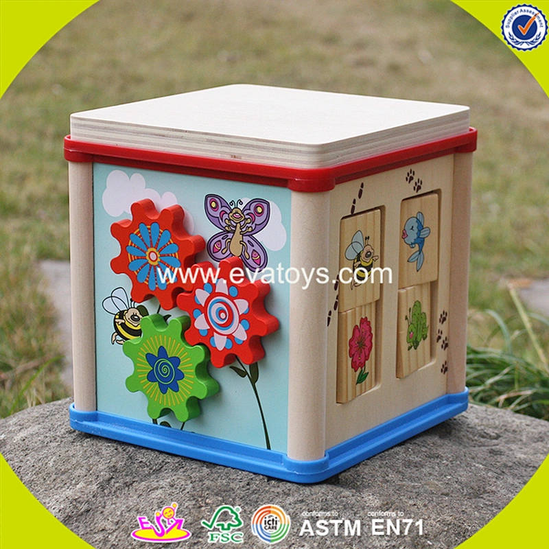 2018 New design wooden beads game cube wooden beads game mini wooden beads game W11B132