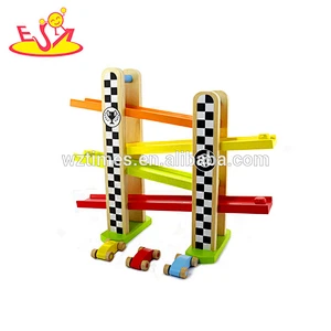 Top fashion children wooden rail car toy for wholesale W04E034