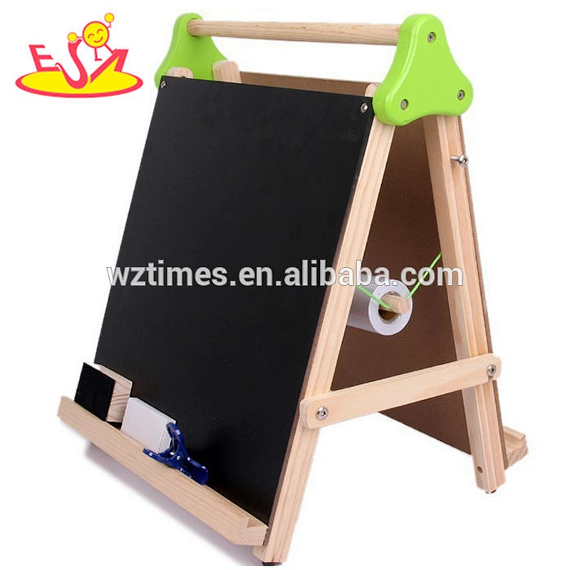 Wholesale Multi-function wooden Table Top Easel for kids W12B083