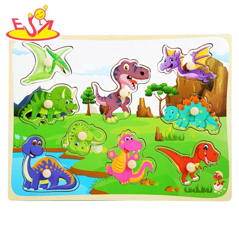 2020 most popular intelligent wooden puzzle car for toddlers W14M219