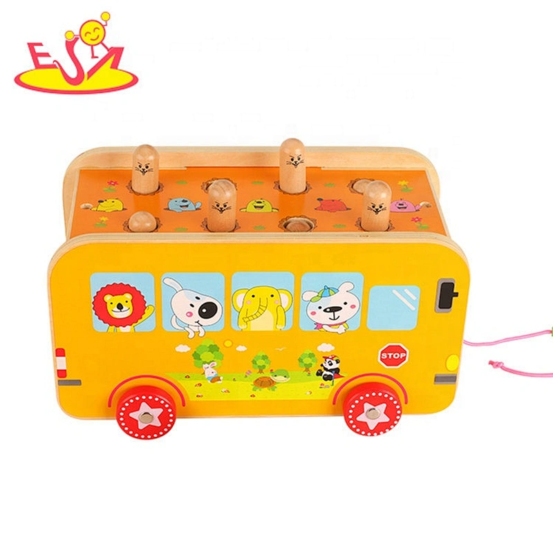 New arrival educational wooden push and pull toys for toddlers W05C125