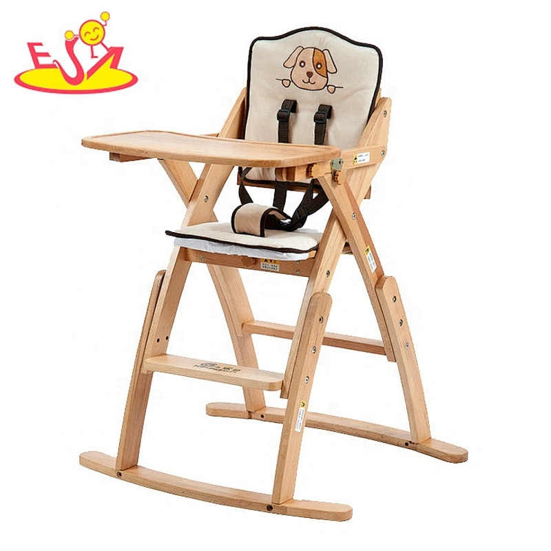 2020 new arrival brown wooden doll high chair for feeding W08F051