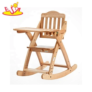 2020 new arrival brown wooden doll high chair for feeding W08F051