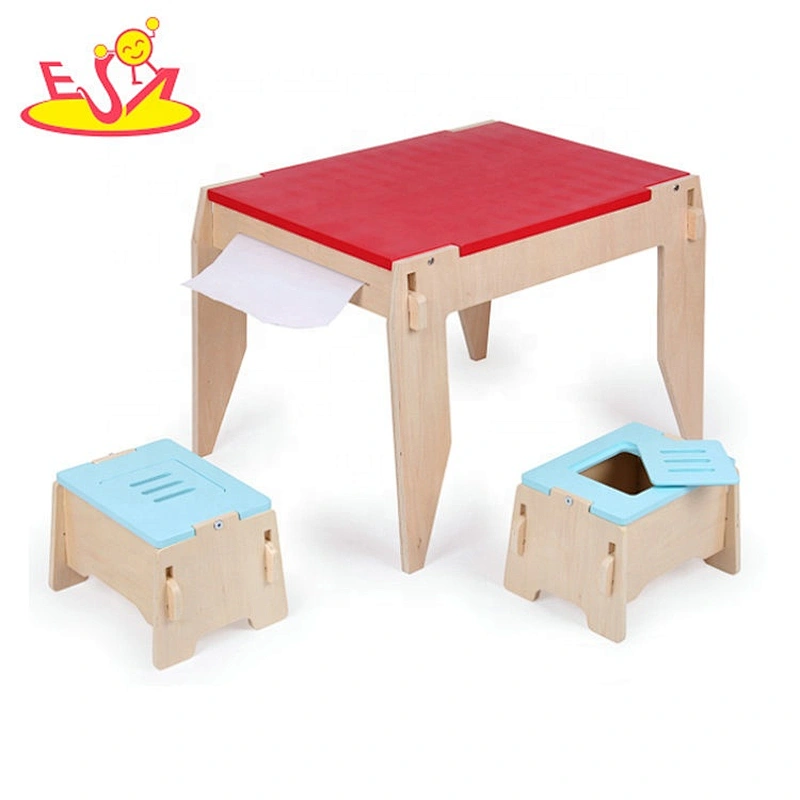 2020 high quality green wooden baby study chair for wholesale W08G285B