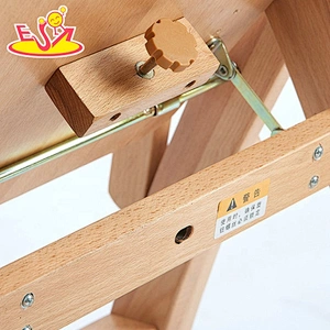 2020 new arrival brown wooden doll high chair for feeding W08F051