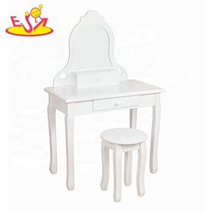 Most popular nordic style wooden dressing table in pink W08H094