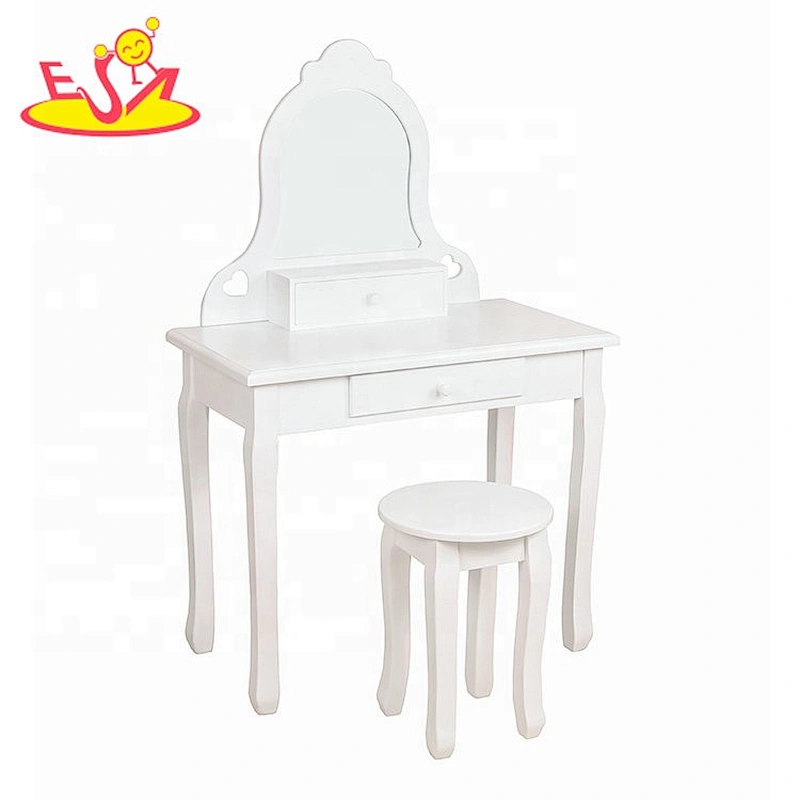 Most popular nordic style wooden dressing table in pink W08H094
