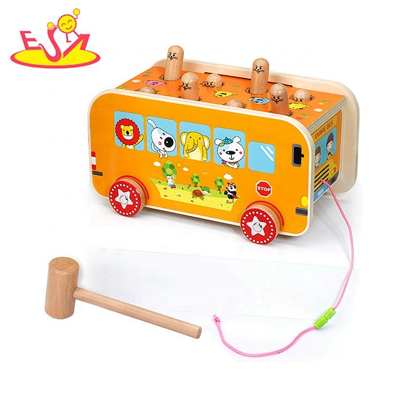 New arrival educational wooden push and pull toys for toddlers W05C125