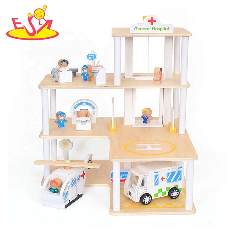 2020 New arrival educational wooden car parking toy for kids W04B083