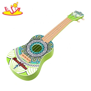 2020 top sale funny wooden toddler guitar toy for early learning W07H052