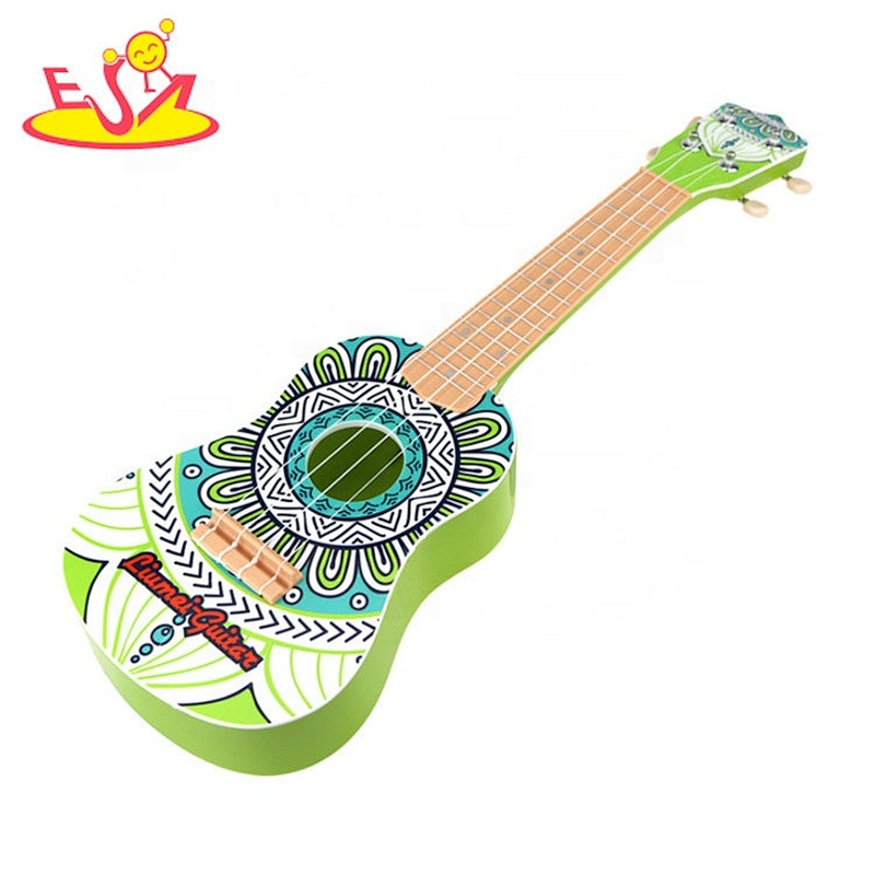 2020 top sale funny wooden toddler guitar toy for early learning W07H052