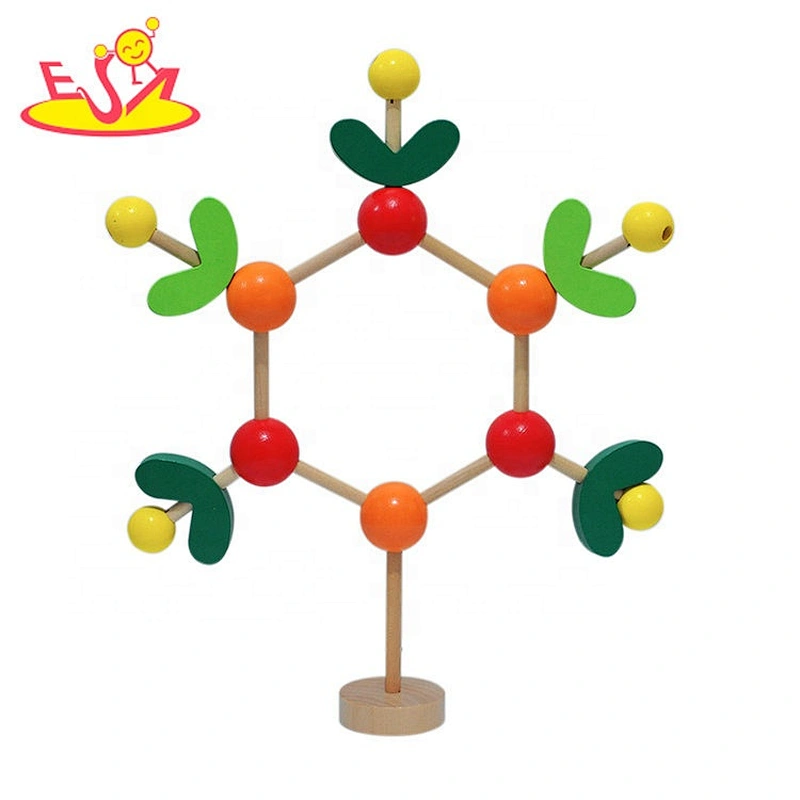 2020 New sale assembly wooden diy tree toy for kids W03B105