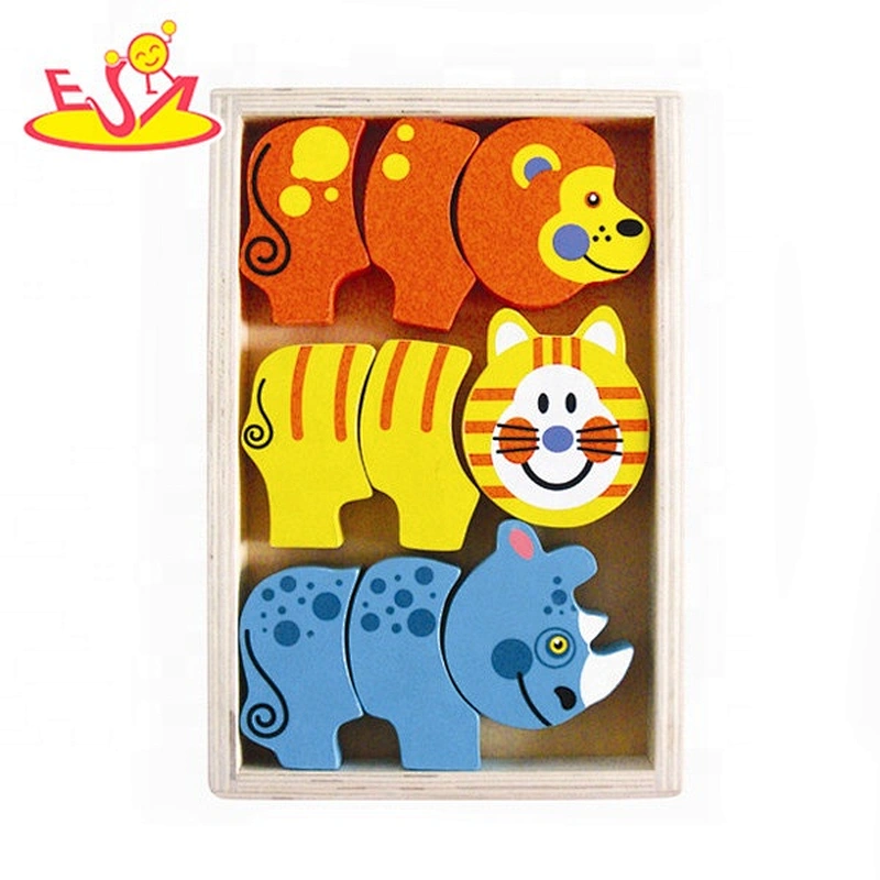 New arrival wooden block puzzle game for toddlers W13E028