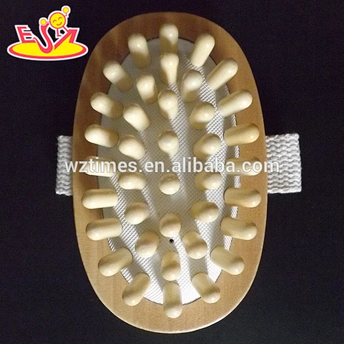 Wholesale promotional wooden manual roller massager used for body muscle relax W02A124