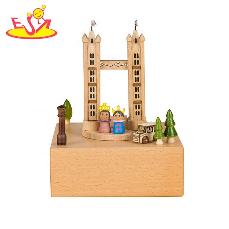 Top sale blue wooden wall decorative shelves for kids room W08C286