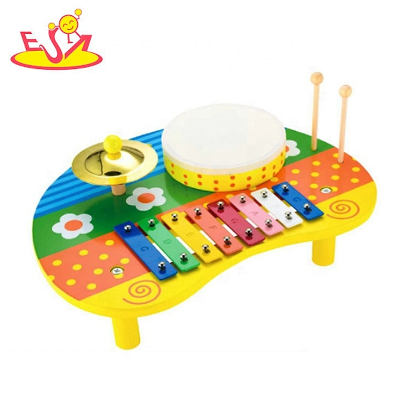 2020 top sale funny wooden toddler guitar toy for early learning W07H052