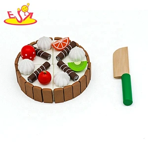 New arrival kids wooden birthday cake toy for role play W10B321