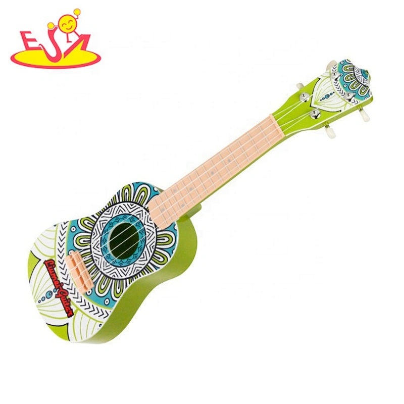 2020 top sale funny wooden toddler guitar toy for early learning W07H052