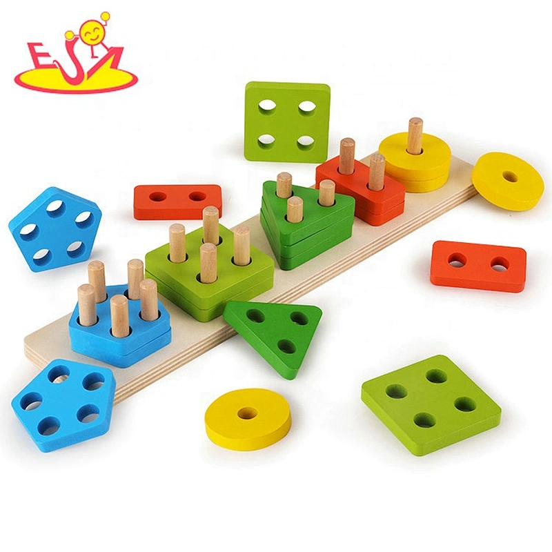 2020 top sale intelligent wooden stacking blocks for toddlers W13D241
