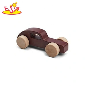 2020 wholesale preschool small wooden push car for toddlers W04A470