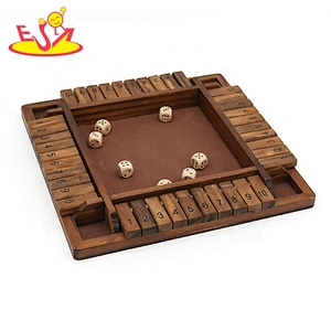 2020 top sale educational wooden 4 way shut the box for kids W11A113
