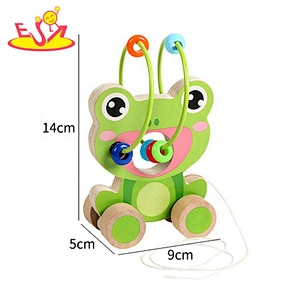 2020 New arrival elephant shape wooden toys bead maze for children W11B243