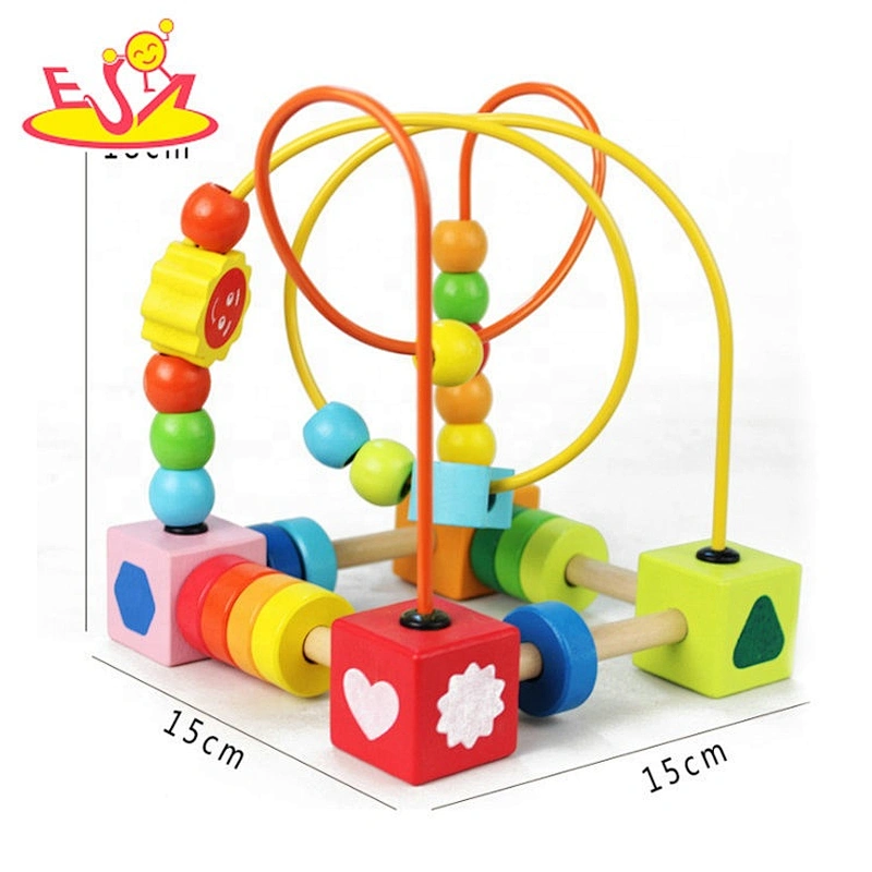 2020 New hotteest educational wooden busy bead maze for kids W11B208
