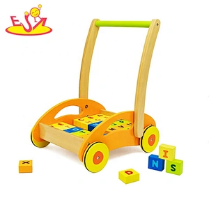 2020 New fashion multifunctional wooden walker toy for toddlers W16E153