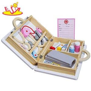 2020 New released first aid kit wooden toy nurse kit for pretend W10D277