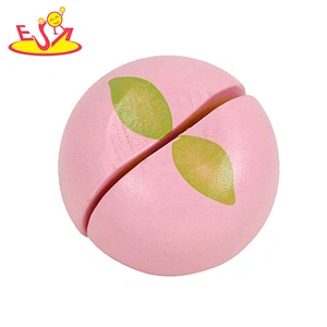 2020 New released cutting wooden fruits toys set for kids W10B330
