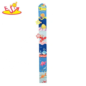 2020 wholesale preschool wooden baby growth ruler for wall W09C014