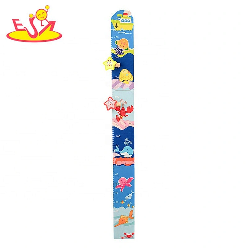 2020 wholesale preschool wooden baby growth ruler for wall W09C014