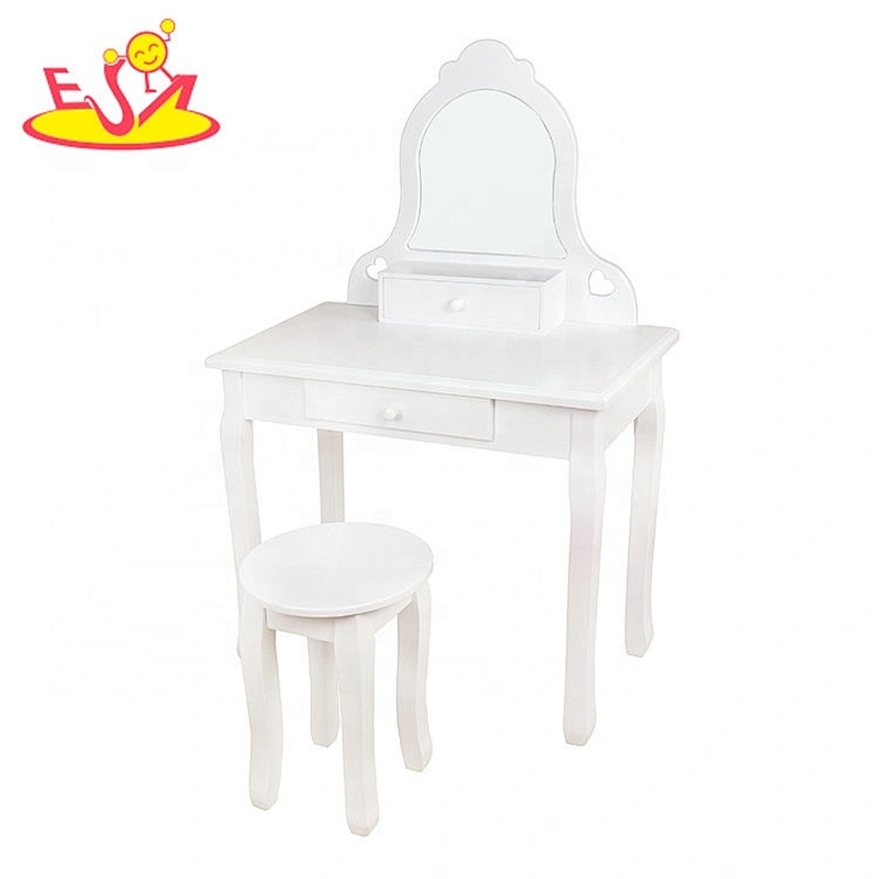Most popular nordic style wooden dressing table in pink W08H094