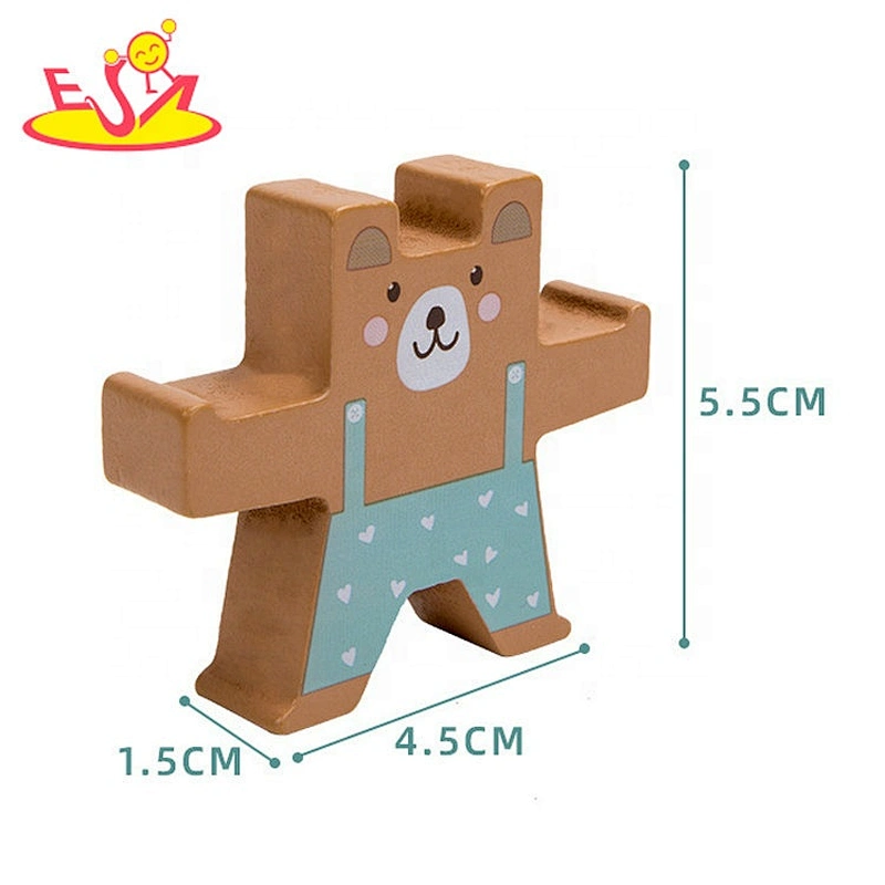 2020 New arrival preschool wooden stackable blocks for kids W13D262