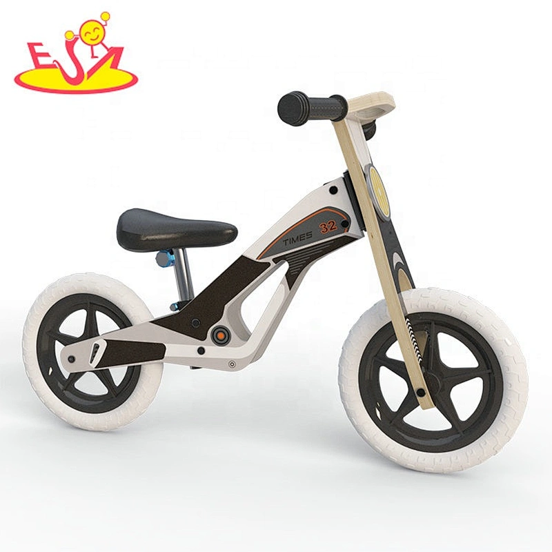 2020 high quality yellow wooden toddler push bike with low orders W16C295