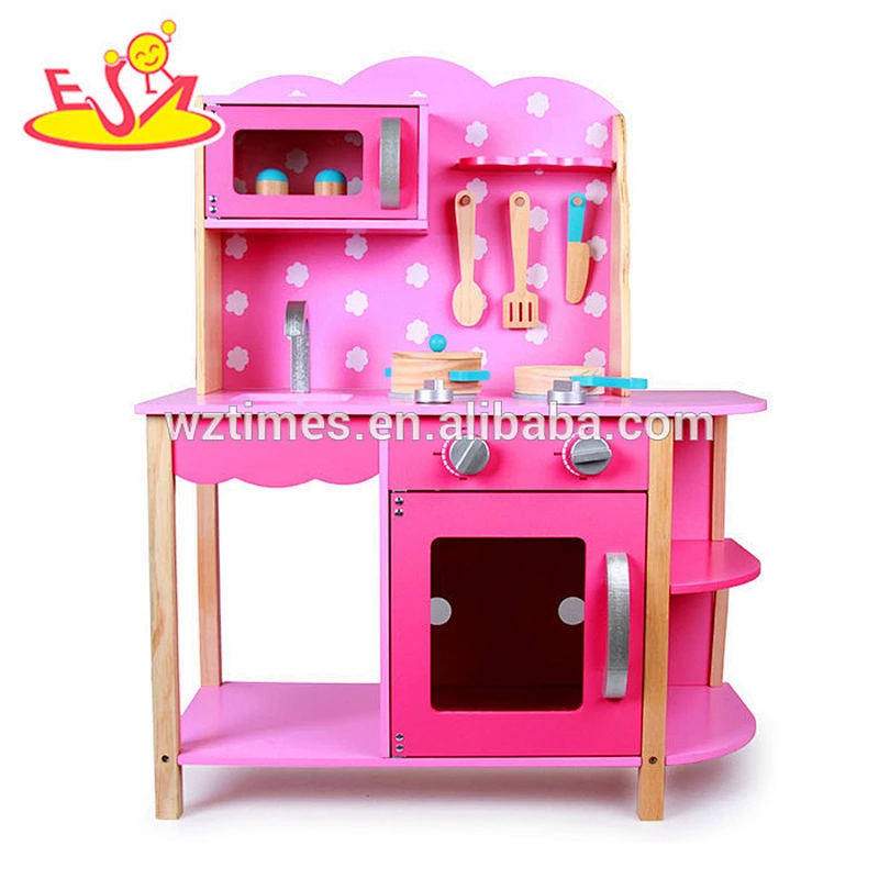 2018 New design wooden play kitchen toy children wooden play kitchen toy lovely wooden play kitchen toy W10C133