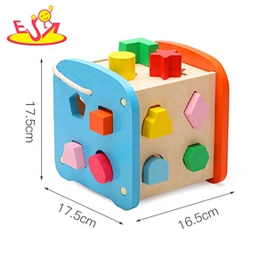 High quality children wooden geometric shape puzzles for education W12D201