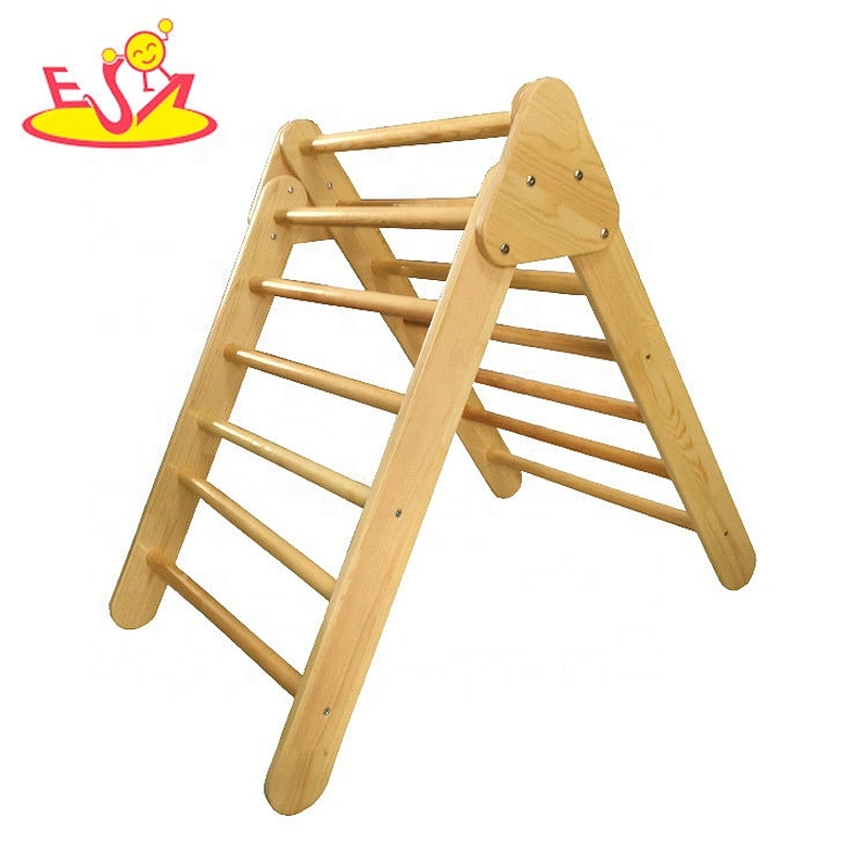2020 High quality indoor wooden climbing frames with ladders W01F004