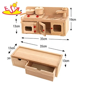 2020 New arrival pretend kids wooden toy kitchen for wholesale W10C532
