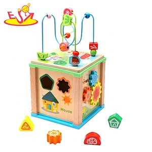 New arrival educational wooden push and pull toys for toddlers W05C125