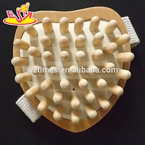 Wholesale beautiful wooden comb shape scalp massager used to relax muscles W02A130